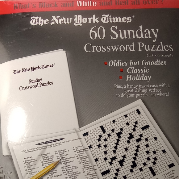 2004 The New York Times 60 Sunday Crossword Puzzles With Handy Travel Case - Picture 8 of 8
